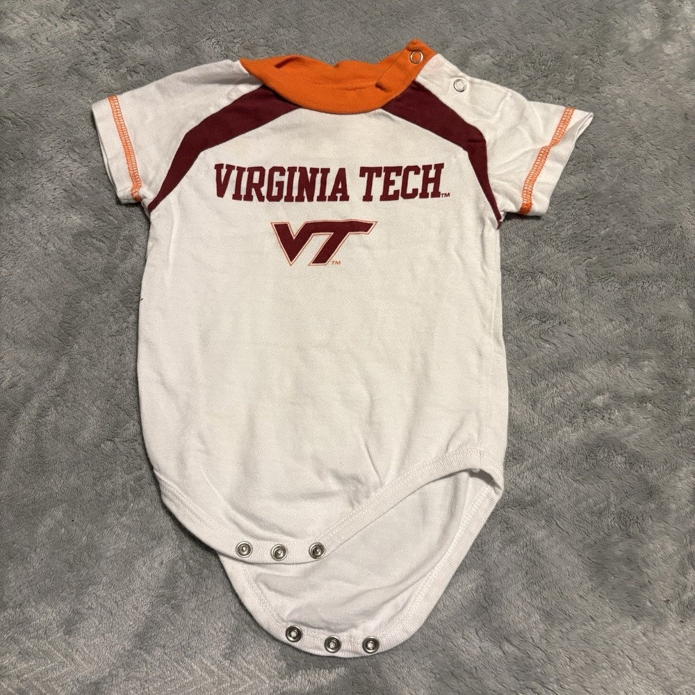 Virginia Tech Hokies Baby One Piece 3-6 Months Adidas VT Infant Bodysuit NCAA